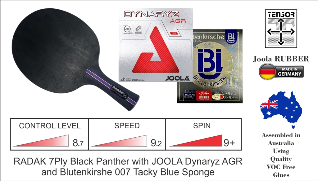RADAK Black Panther Plus Joola Dynaryz AGR and Blutenkirshe 007